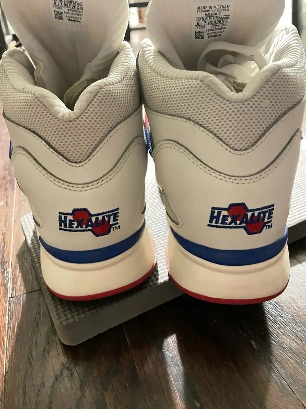 Reebok Pump Omni Zone II Basketball Shoes HR0035 White/Blue/Red